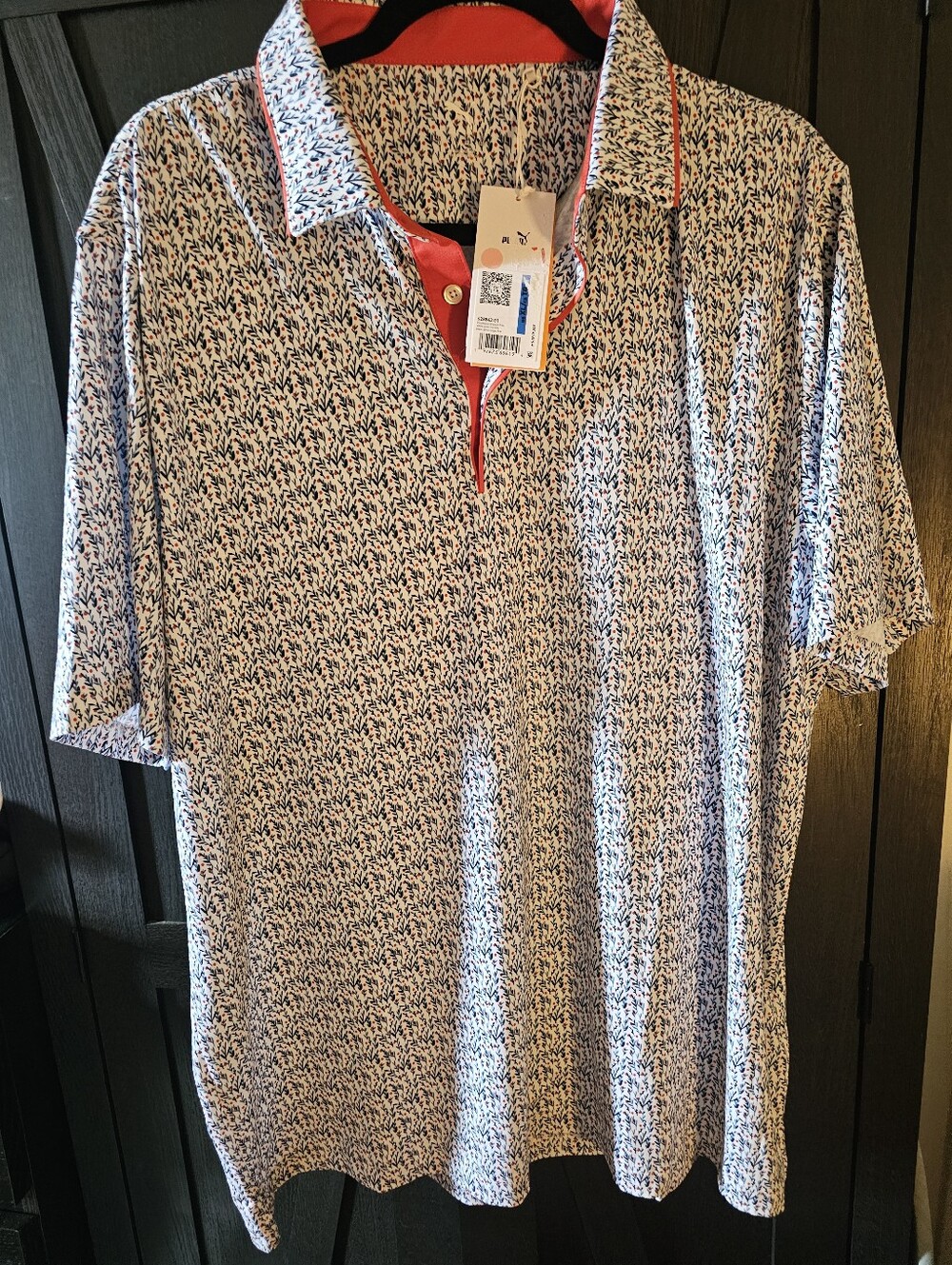 Cloudspun Branch Polo white glow-red fire blanc glow-rouge fire Xl